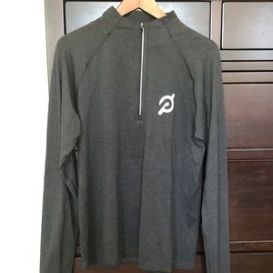 Mens medium Peloton / Lululemon quarter-zip long-sleeve athletic shirt